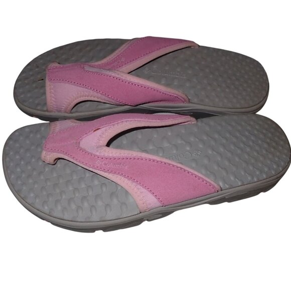 Columbia Jasmine Thong II Sandals Girls 4 Pink Outdoor summer‎ Beach Pink - Picture 1 of 5